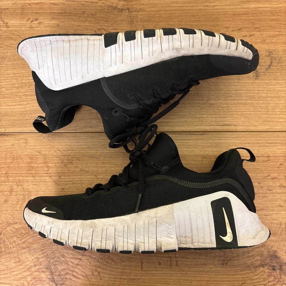 NIKE Free Metcon 6 Shoes Black/White Women Size 8 Running Athletic Gym Comfort - Picture 12 of 14